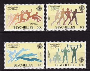 Сейшелы, 1984, Летние Олимпийские игры, 4 марки